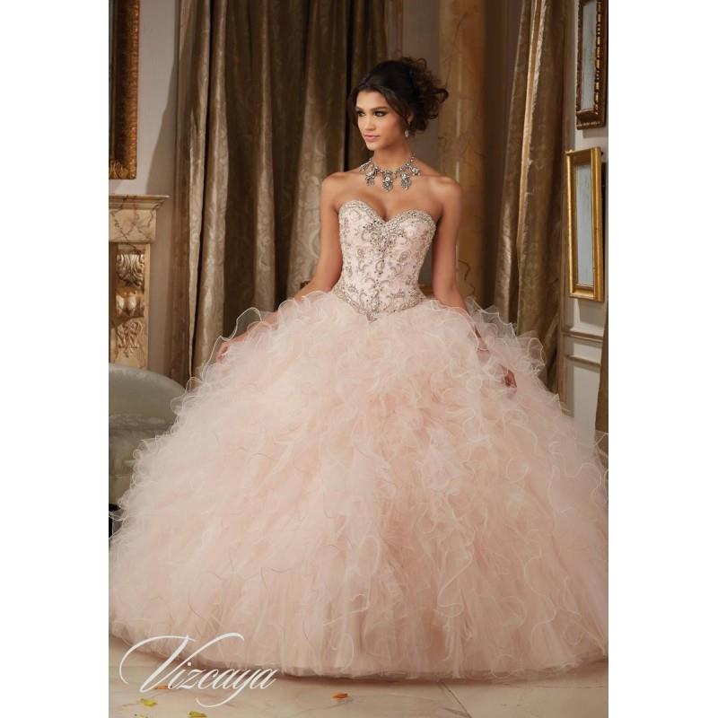 My Stuff, Champagne/Blush Vizcaya by Mori Lee 89113 - Brand Wedding Store Online