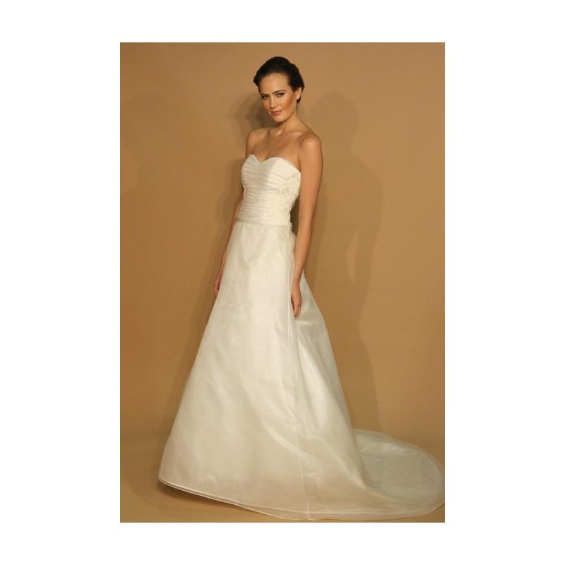 wedding, Birnbaum & Bullock - Spring 2013 - Willa Strapless Silk Organza A-Line Wedding Dress with R