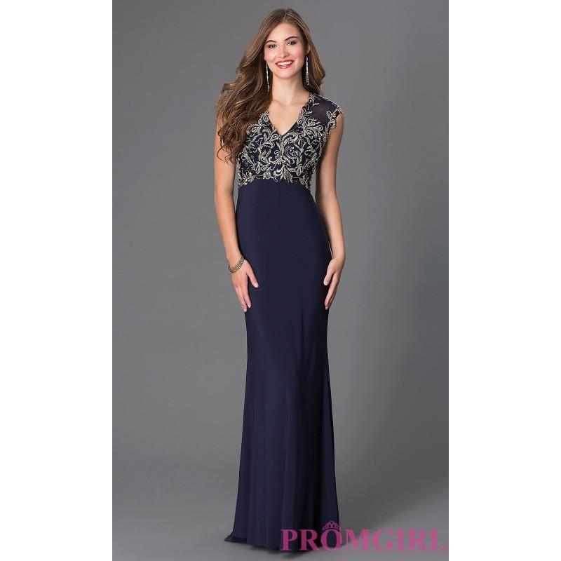 My Stuff, Floor Length V-Neck Formal Gown - Brand Prom Dresses|Beaded Evening Dresses|Unique Dresses