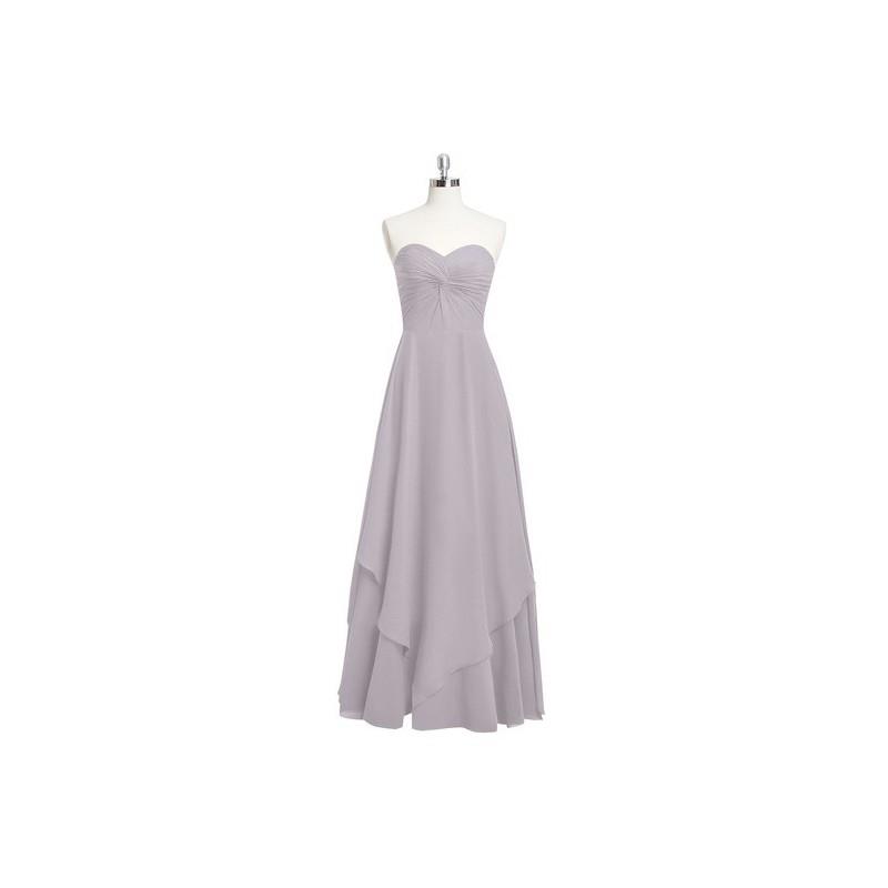 My Stuff, Dusk Azazie Ginette - Floor Length Chiffon Sweetheart Back Zip Dress - Simple Bridesmaid D