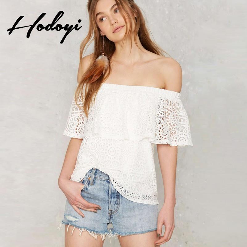 My Stuff, A neck wave jacket sexy summer styles dresses strapless lace chiffon shirt white t - Bonny