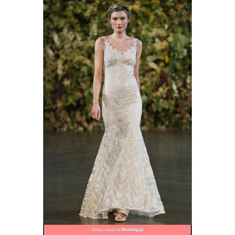 My Stuff, Claire Pettibone - Elizabeth Gothic Angel - Fall 2015 Floor Length V-neck Mermaid Sleevele