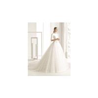 Rosa Clará 2017 Collection Nekane Dress - Ball Gown High-Neck Spring 2017 Full Length Rosa Clara Whi