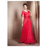 Stunning Chiffon Jewel Neckline Floor-length A-line Mother Of The Bride Dress - overpinks.com