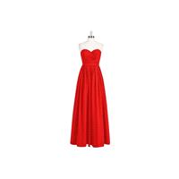 Red Azazie Jada - Back Zip Chiffon Sweetheart Floor Length - Charming Bridesmaids Store