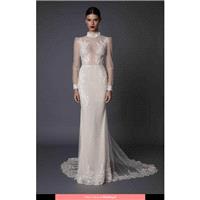 Berta Bridal - Amadea Muse 2017 Floor Length High Neck Straight Long sleeve Long - Formal Bridesmaid