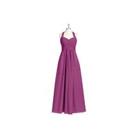 Orchid Azazie Savannah - Bow/Tie Back Floor Length Chiffon Halter Dress - Simple Bridesmaid Dresses