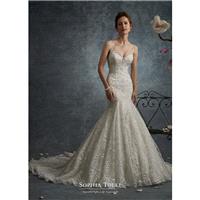 Sophia Tolli Fall/Winter 2017 Y21740 Lynx Chapel Train Mermaid Lace Ivory Sweet Embroidery Sleeveles