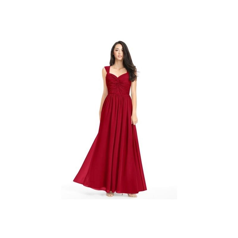 My Stuff, Burgundy Azazie Amya - Floor Length Sweetheart Chiffon Scoop Dress - Charming Bridesmaids