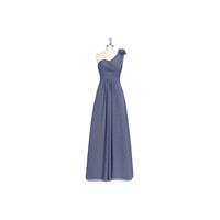 Stormy Azazie Erica - Floor Length Chiffon Strap Detail One Shoulder Dress - Charming Bridesmaids St