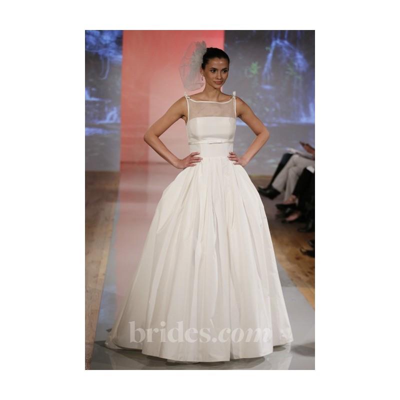 My Stuff, The Steven Birnbaum Collection - Spring 2013 - Priscilla Lace and Silk Satin A-Line Weddin