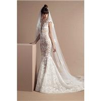 Tony Ward 2018 Victoria Chapel Train Elegant Ivory Mermaid Sleeveless Illusion Lace Appliques Weddin