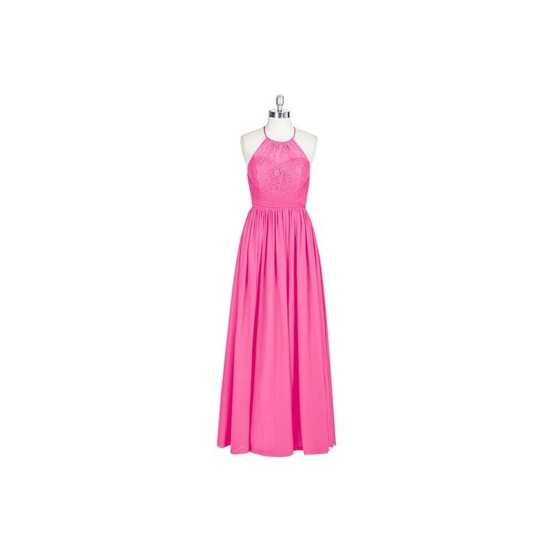 My Stuff, Azalea Azazie Harmony - Chiffon Floor Length Strap Detail Halter Dress - Charming Bridesma