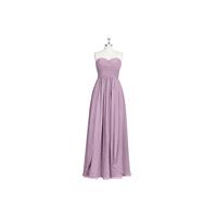 Wisteria Azazie Jasmine - Sweetheart Back Zip Floor Length Chiffon Dress - Simple Bridesmaid Dresses