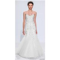 Randy Fenoli Spring/Summer 2018 Sweet Tulle Beading Sleeveless Sweetheart Mermaid Chapel Train Ivory