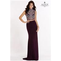 Purple Alyce Prom 6705-17 Alyce Paris Prom - Rich Your Wedding Day