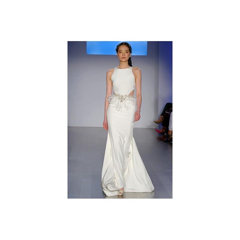 My Stuff, Jim Hjelm Fall 2015 Dress 2 - Jim Hjelm White Sheath Full Length Fall 2015 Sleeveless - Ro