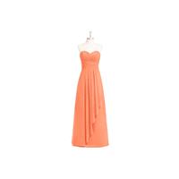 Papaya Azazie Faye - Chiffon Floor Length Back Zip Sweetheart Dress - Simple Bridesmaid Dresses & Ea