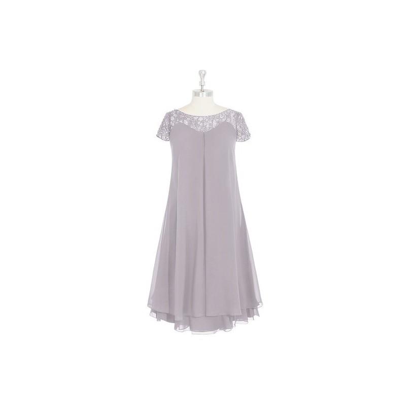 My Stuff, Dusk Azazie Tess MBD - Illusion Knee Length Illusion Chiffon Dress - Charming Bridesmaids