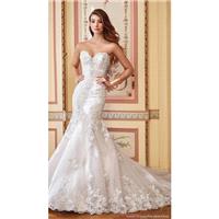 David Tutera for Mon Cheri Spring/Summer 2017 117284 Danae Mermaid Chapel Train Sweet Beading Ivory