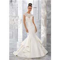 Morilee by Madeline Gardner Fall/Winter Merci 5563 Appliques Elegant Chapel Train Satin Ivory Sweeth