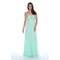 Decode 1.8 - Crystal Stone Embellished Chiffon Gown 182556 - Designer Party Dress & Formal Gown