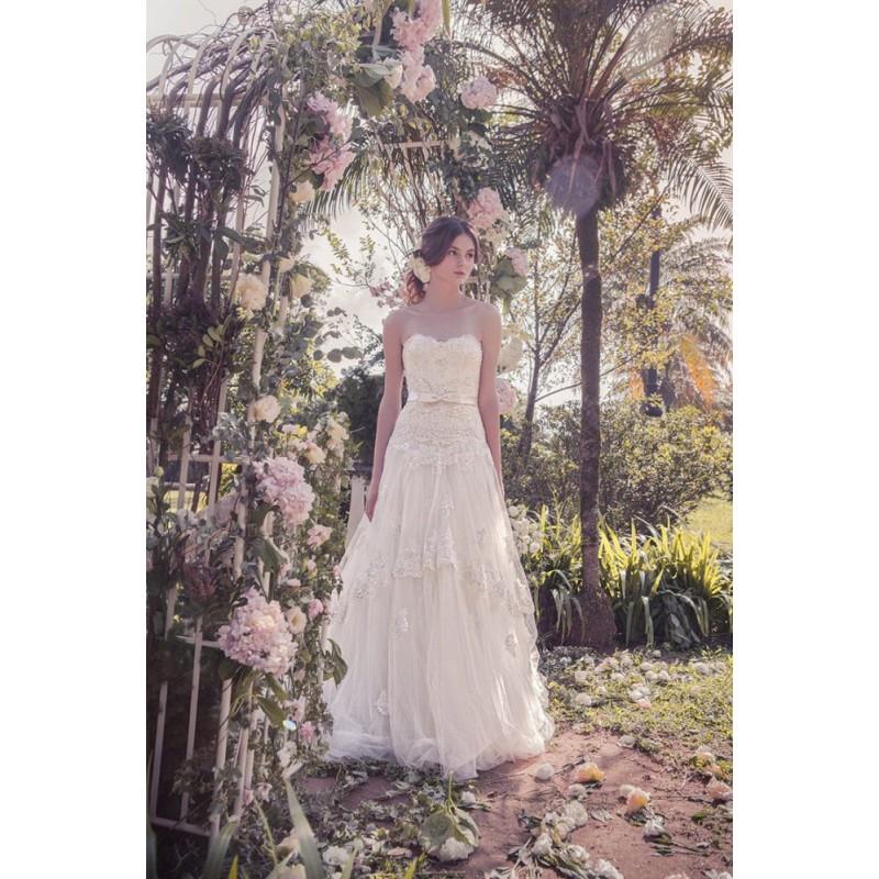 My Stuff, Snow by Annasul Y. 2017 sa3222b Ivory Sweetheart Sweet Aline Sleeveless Chapel Train Tulle