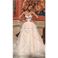 Victoria Soprano 2018 16418 Chantal Sweet Sweetheart Sleeveless Ball Gown Chapel Train Blush Lace Ap