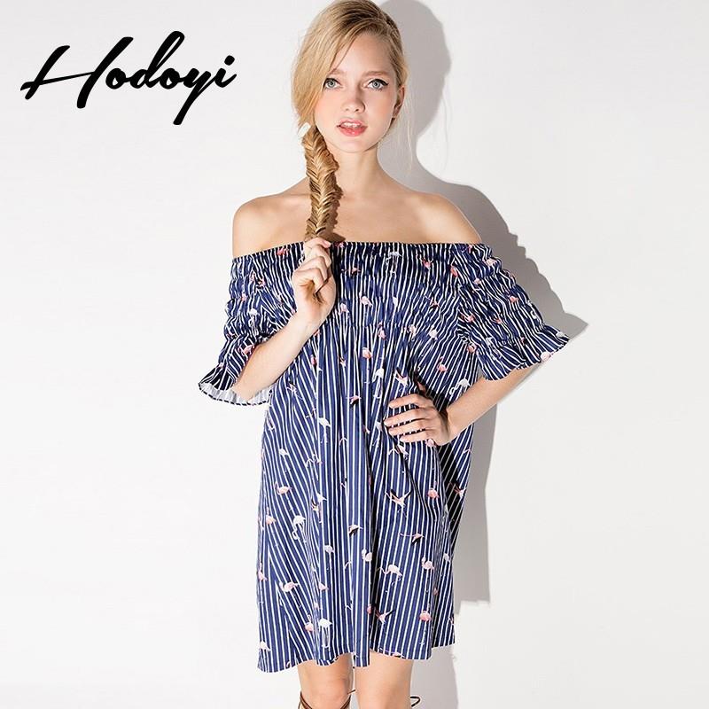 My Stuff, 2017 summer styles dresses sexy neck Flamingo print tube top dress similar to this - Bonny