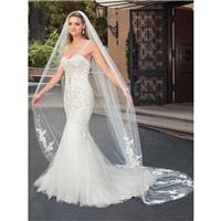 Casablanca Bridal 2018 2320 Paige Ivory Elegant Chapel Train Sleeveless Mermaid Spaghetti Straps Lac