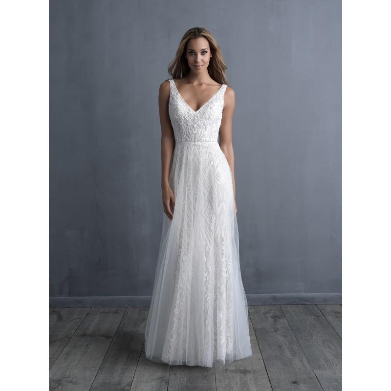 My Stuff, Allure Bridals Spring/Summer 2018 c485 Chapel Train Ivory Aline Sleeveless V-Neck Open V B