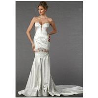 Pnina Tornai for Kleinfeld 4367 - Sheath Sweetheart Natural Floor Chapel Satin - Formal Bridesmaid D