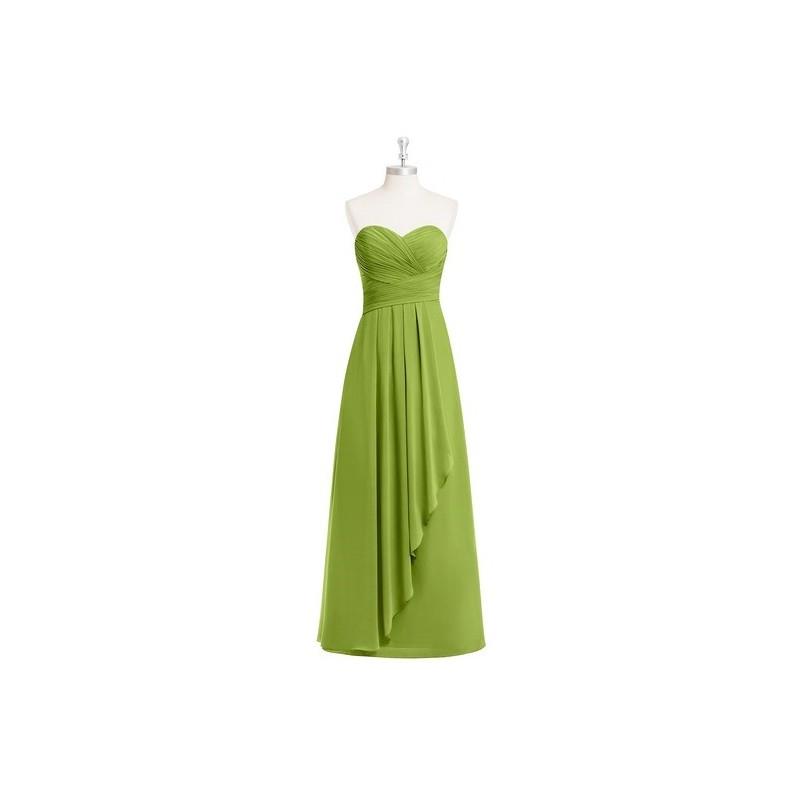 My Stuff, Clover Azazie Faye - Back Zip Floor Length Sweetheart Chiffon Dress - Simple Bridesmaid Dr