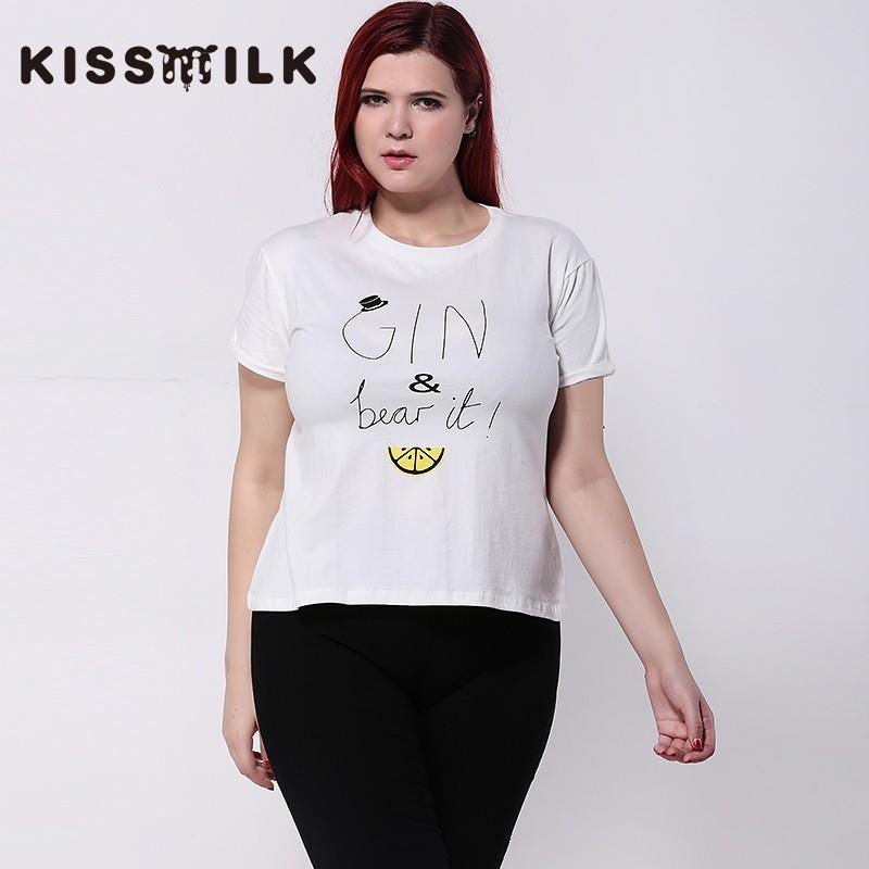 My Stuff, In summer 2017 new cartoon letters printed short sleeve loose women's plus size boyfriend