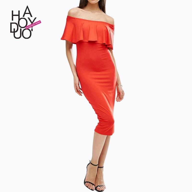 My Stuff, Fall 2017 women new style fashion sexy neck strapless dress - Bonny YZOZO Boutique Store