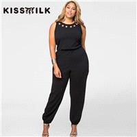 Vogue Slimming Curvy Plus Size Sleeveless Chic Jumpsuit - Bonny YZOZO Boutique Store