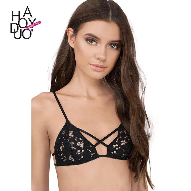 My Stuff, Vogue Sexy Hollow Out Wire-free Lace Lace Up Bra Underwear - Bonny YZOZO Boutique Store