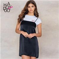 2017 summer New Women's Sweet College Style Casual Halter dress-women - Bonny YZOZO Boutique Store