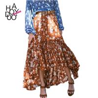 Vogue Asymmetrical Bohemia Printed Skirt - Bonny YZOZO Boutique Store