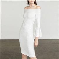 Sexy Flare Sleeves Bateau Dress - Bonny YZOZO Boutique Store