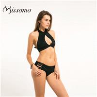 Sexy Plus Size High Waisted Summer Black Outfit Swimsuit - Bonny YZOZO Boutique Store