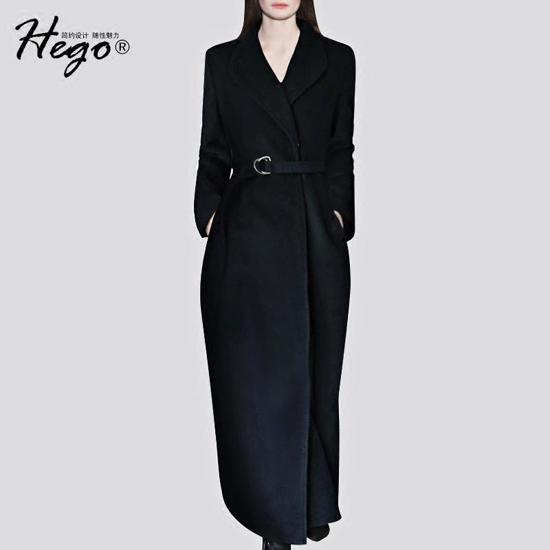 My Stuff, Vintage Slimming Wool One Color Over Knee Wool Coat Overcoat - Bonny YZOZO Boutique Store