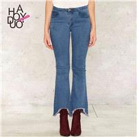 Vogue Asymmetrical Summer Jeans - Bonny YZOZO Boutique Store