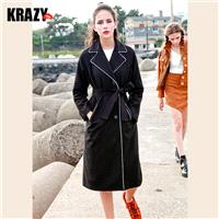 2017 winter hit the color edge lapels thick textured wool coat - Bonny YZOZO Boutique Store