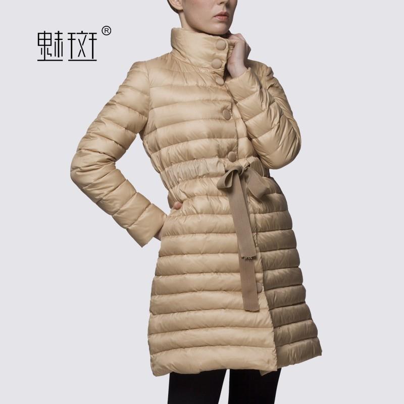 My Stuff, 2017 new simple ladies women long down jacket coat beige jacket - Bonny YZOZO Boutique Sto