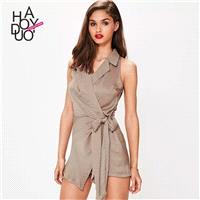 Vintage Slimming Curvy Satin Summer Suit Jumpsuit - Bonny YZOZO Boutique Store