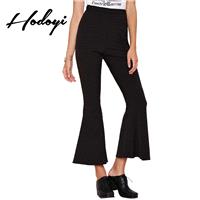 Fall/winter fall 2017 Bell Bottoms high waist black trousers casual pants loose nine skinny wide leg