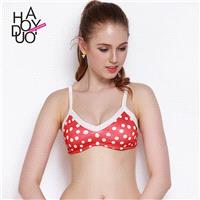 Sexy Sweet Printed Polka Dot Summer Bra Bikini - Bonny YZOZO Boutique Store