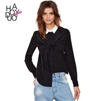 Vogue Ruffle Fall 9/10 Sleeves Blouse - Bonny YZOZO Boutique Store