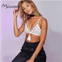 Vogue Sexy Fringe One Color Lace Underwear Bra - Bonny YZOZO Boutique Store